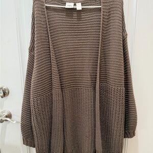 Taupe Knit Cardigan